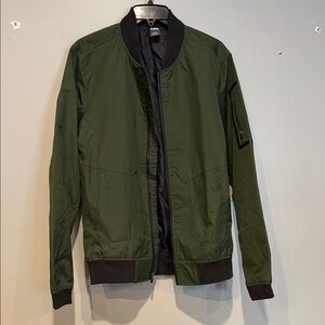 Olive Green Men's Bomber Jacket